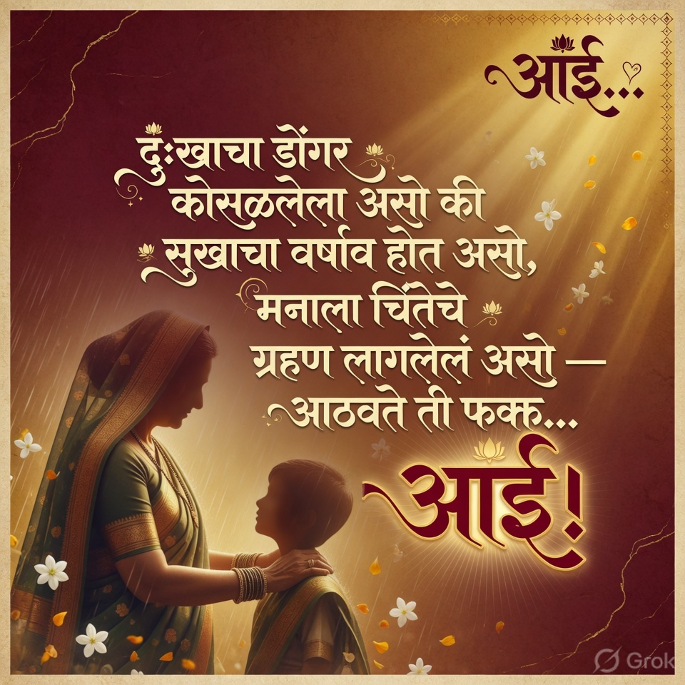 Mother Quotes in Marathi