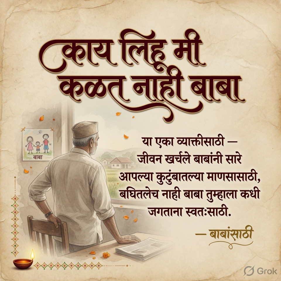 Father Quotes in Marathi