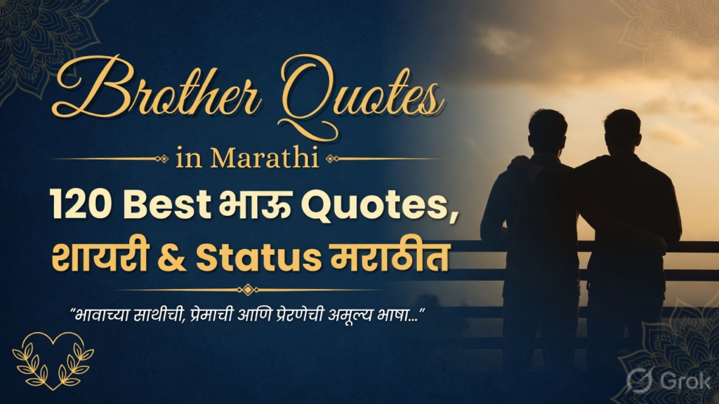 Brother Quotes in Marathi